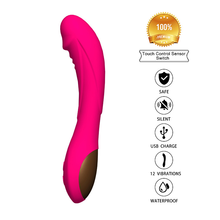 Silicone G-Spot Dildo Anal Vibrator